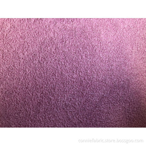 Tissu en tricot en tricot en peluche à 100% en polyester